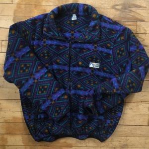 Vintage Fleece Zip Up Jacket